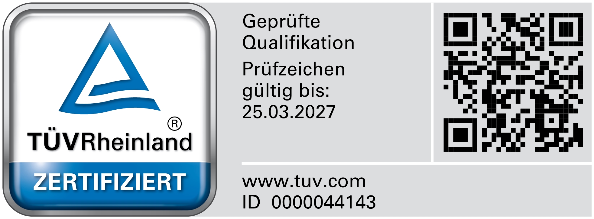 TVRheinland Zertifiziert